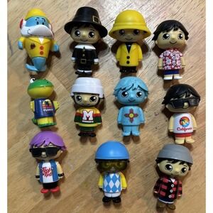 Lot of 11 Ryan's World Figurines 50 States Blind Bag YouTube Big Gil California